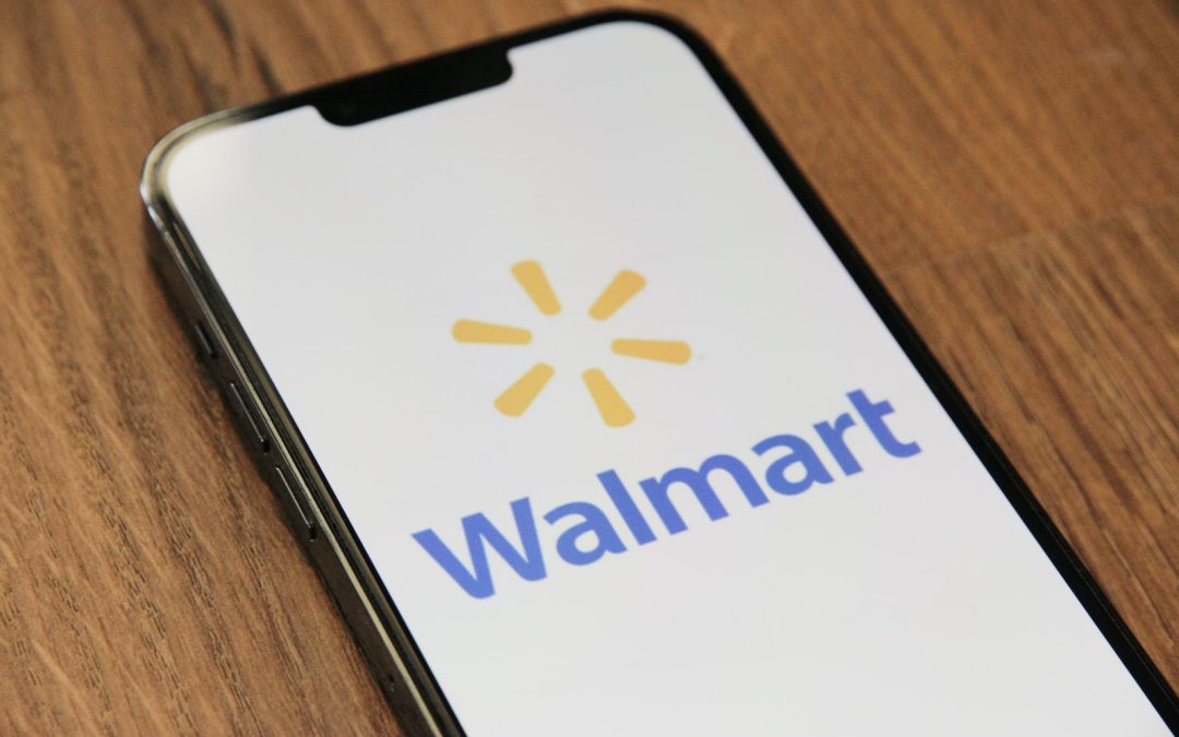 Walmart Log on an iPhone
